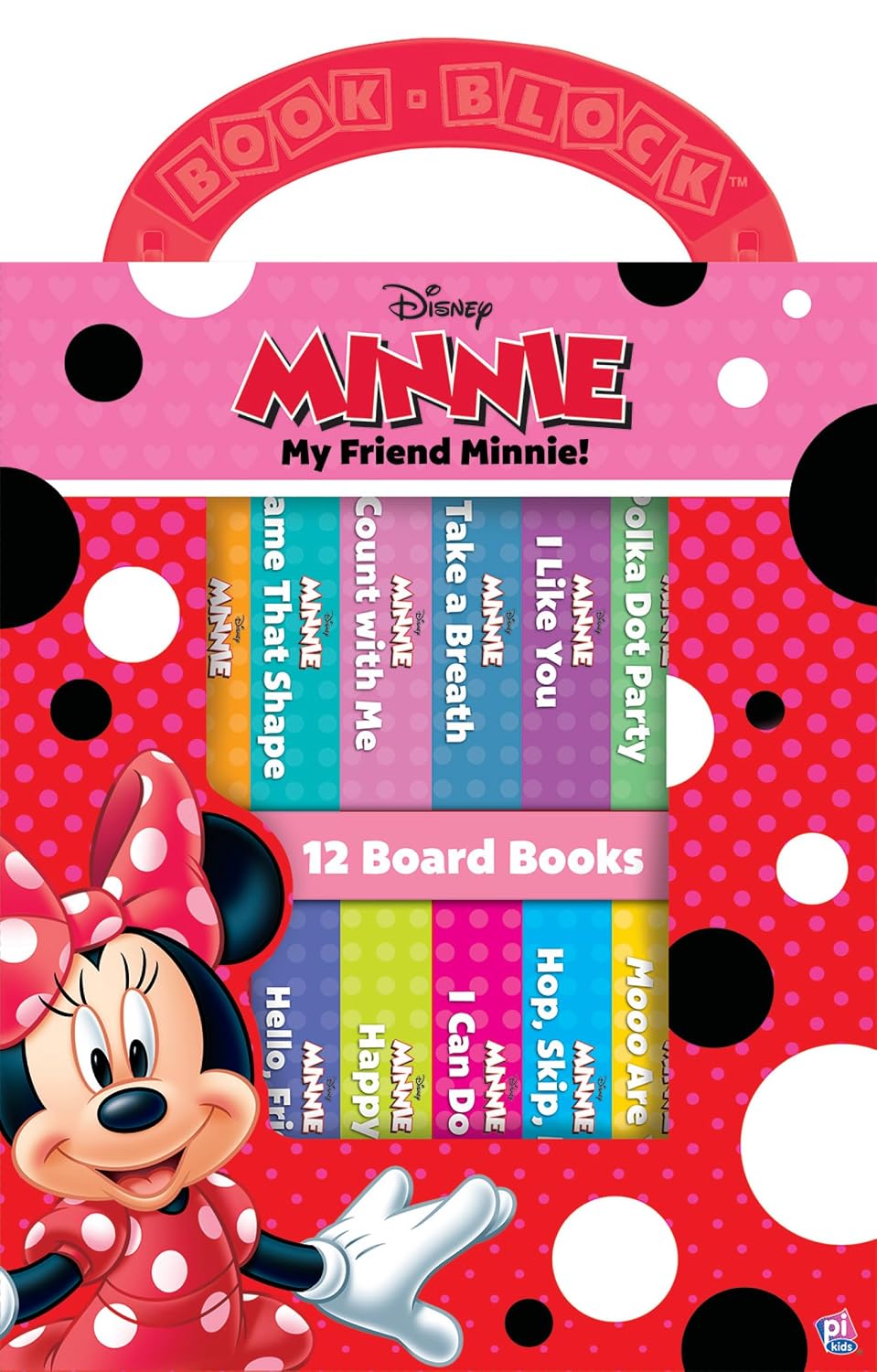 Disney - Mi amiga Minnie Mouse - My First Library 12 Board Book Block Set - Ideal para enseñar las primeras palabras