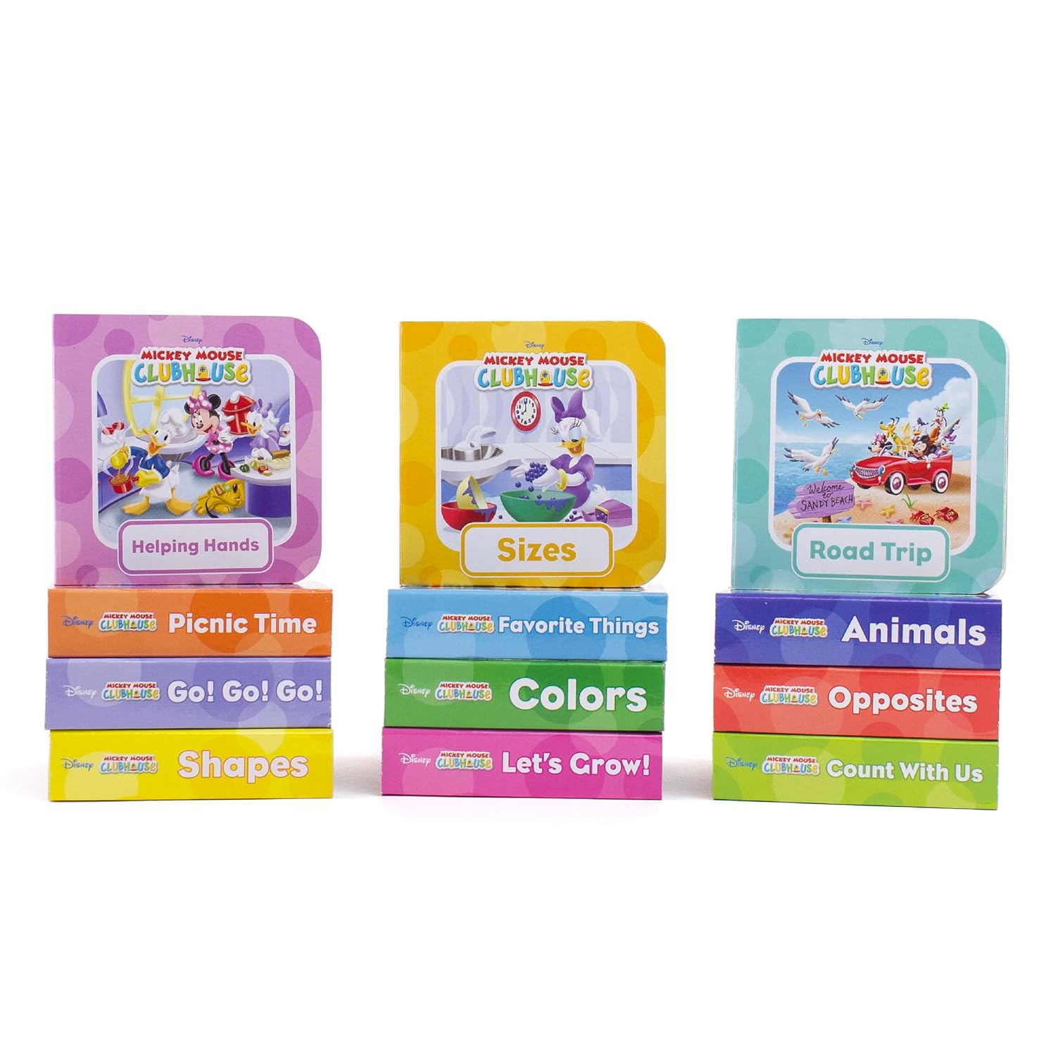 Disney Junior Mickey Mouse Clubhouse - My First Library Board Book Block 12 Book Set