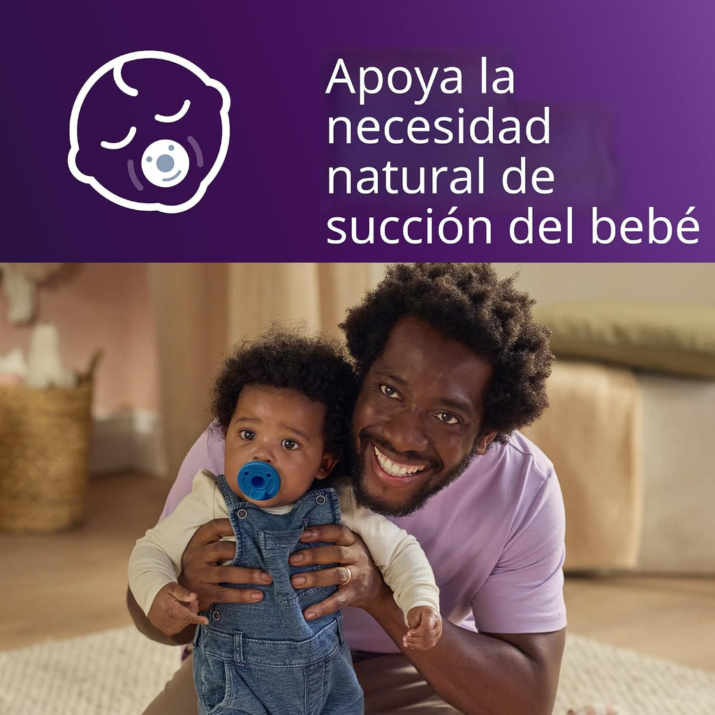 Philips Avent Soothie, chupetes de ortodoncia para bebés de  3 a 6 meses