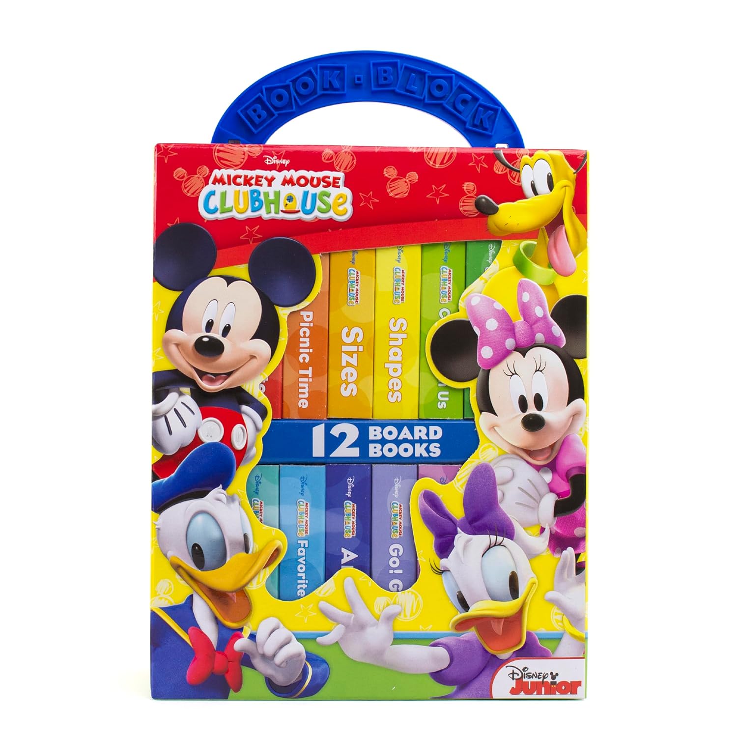 Disney Junior Mickey Mouse Clubhouse - My First Library Board Book Block 12 Book Set