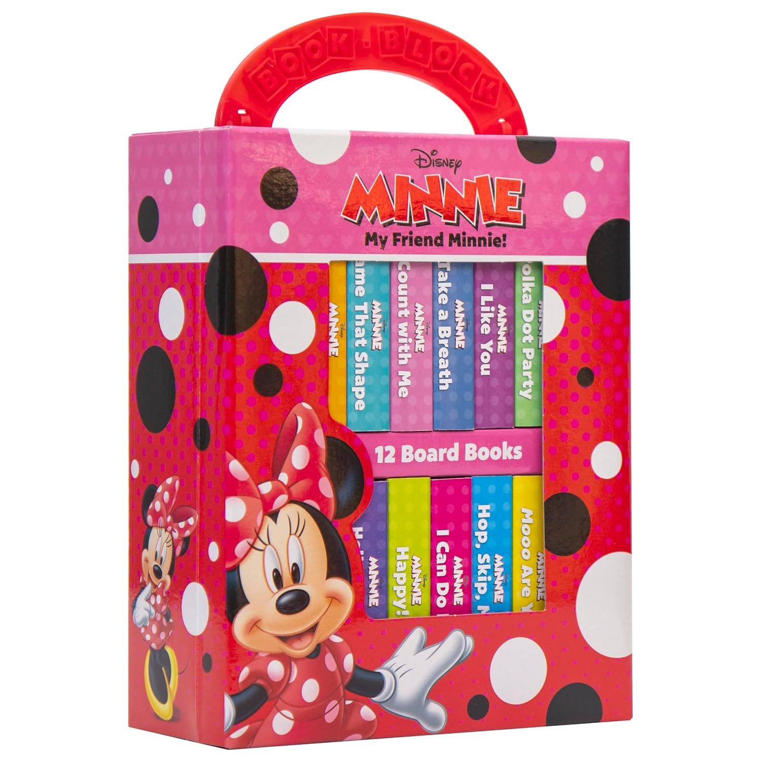 Disney - Mi amiga Minnie Mouse - My First Library 12 Board Book Block Set - Ideal para enseñar las primeras palabras