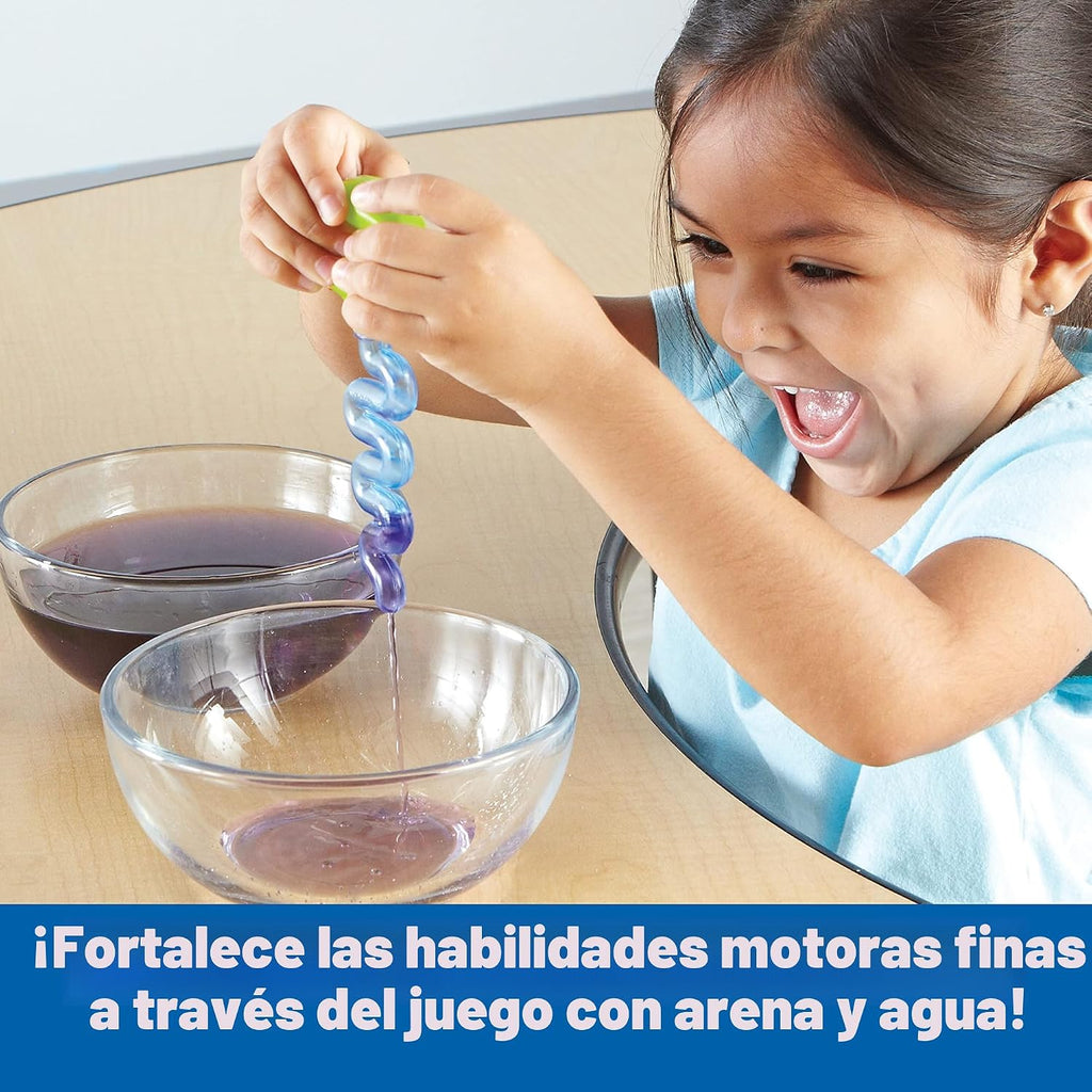 Learning Resources Juego de herramientas de motor fino de arena y agua