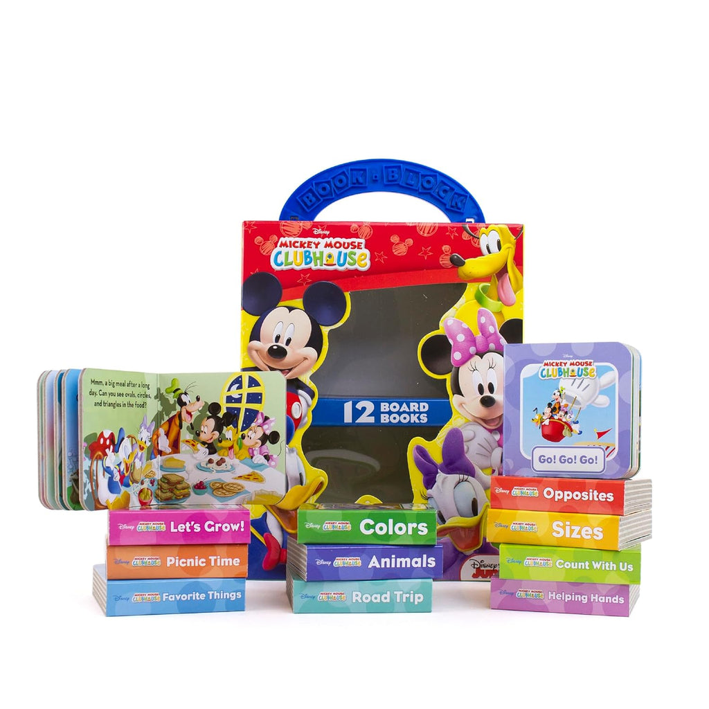 Disney Junior Mickey Mouse Clubhouse - My First Library Board Book Block 12 Book Set