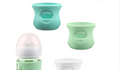 Funda de silicon para biberones de vidrio natural Avent de 4 onzas, sin BPA