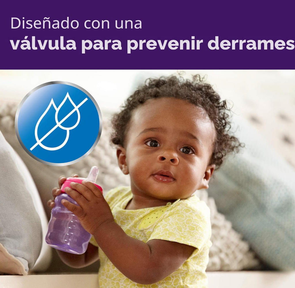 Philips Avent, Duo de vasos entrenadores de 9 onz, diseño a prueba de fugas.