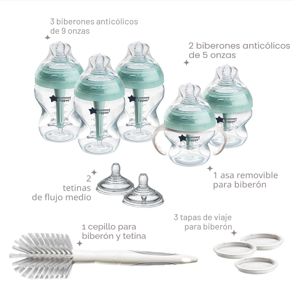 Tommee Tippee Advanced Anticólicos, set de Regalo de 12 Piezas