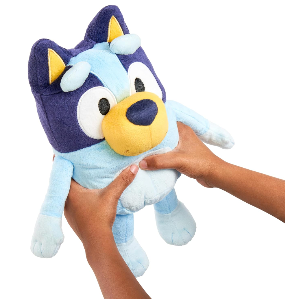 Bluey Peluche con Efectos de Sonido Parlante, Juguetes Musicales Suaves de 13", Juguete Cantante con 9 Frases Diferentes, Juguetes para Niños Pequeños de 3-4 Años