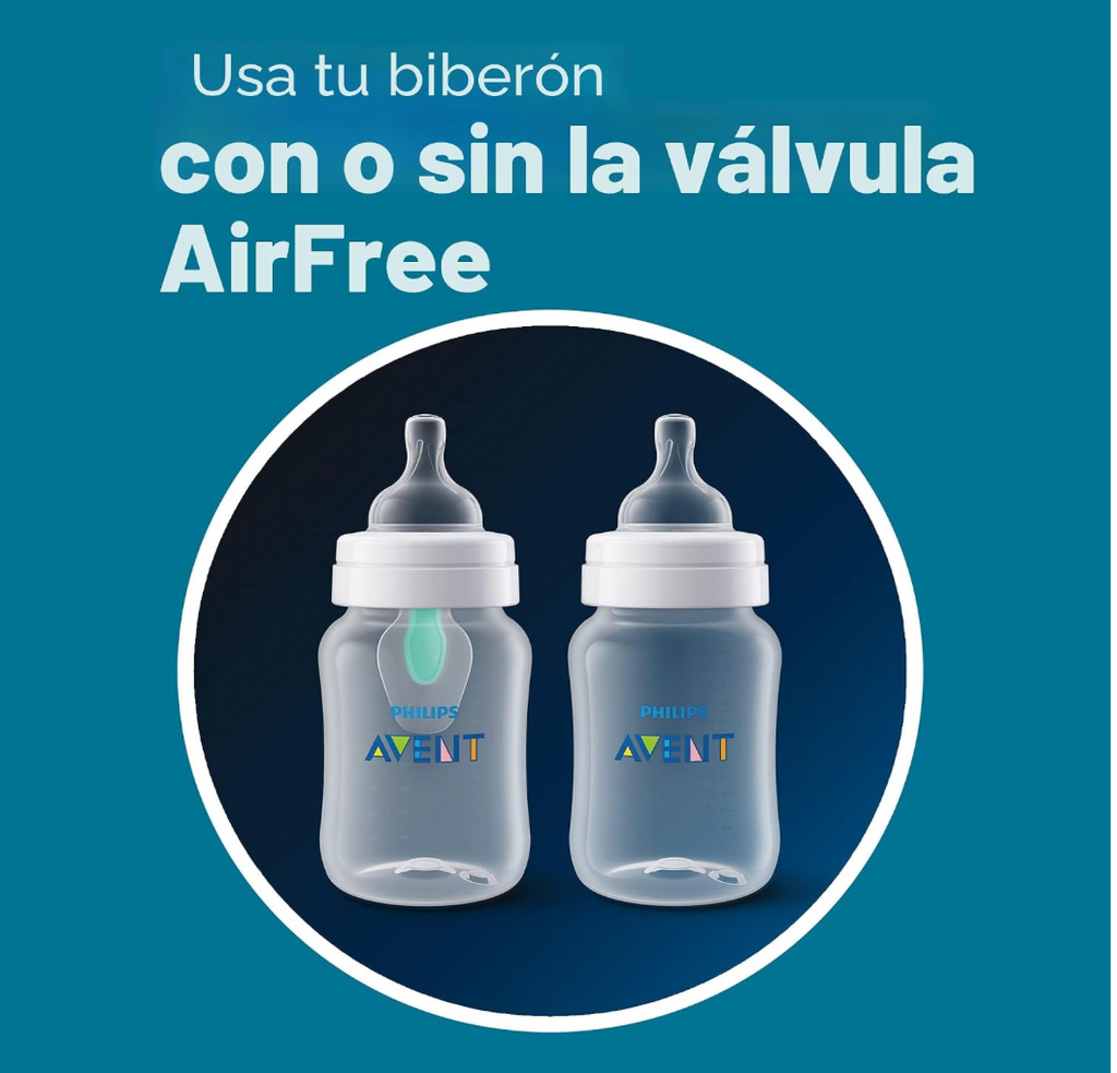 Avent Classic,  Set de 4 biberones de 9 onz. con tetina no. 2