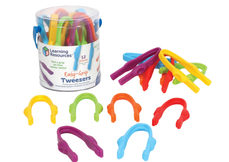 Learning Resources - Pinzas tamaño grande, juego de 12 unidades