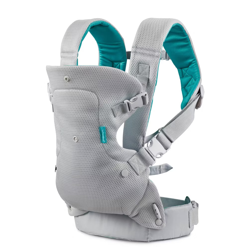 Portabebés convertible Infantino Flip 4 en 1 - 0-42 meses -  capacidad de 8-32 libras