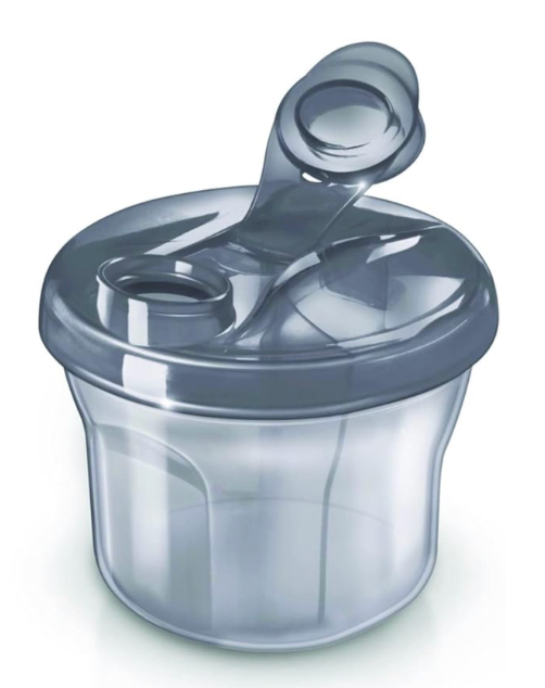 Philips Avent,  Dispensador de fórmula en polvo y taza para snacks, gris