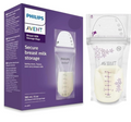 Philips Avent,  Bolsas de almacenamiento de leche materna, transparentes, 6 onzas, Transparente - 50 bolsas