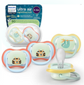 Philips Avent, Duo  Chupetes ultra suaves, diseño ortodóntico, para bebés de 0 a 6 meses, escudo flexible, pezón simétrico de silicona, sin BPA