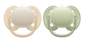 Philips Avent, Duo  Chupetes ultra suaves, diseño ortodóntico, para bebés de 0 a 6 meses, escudo flexible, pezón simétrico de silicona, sin BPA