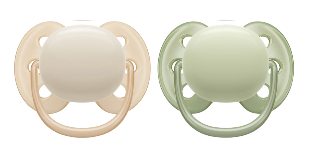 Philips Avent, Duo  Chupetes ultra suaves, diseño ortodóntico, para bebés de 0 a 6 meses, escudo flexible, pezón simétrico de silicona, sin BPA