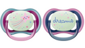 Philips Avent, Duo  Chupetes ultra suaves, diseño ortodóntico, para bebés de 6 a 18 meses, escudo flexible, pezón simétrico de silicona, sin BPA