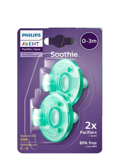 Philips Avent Soothie, chupetes de ortodoncia para bebés de  0 a 3 meses
