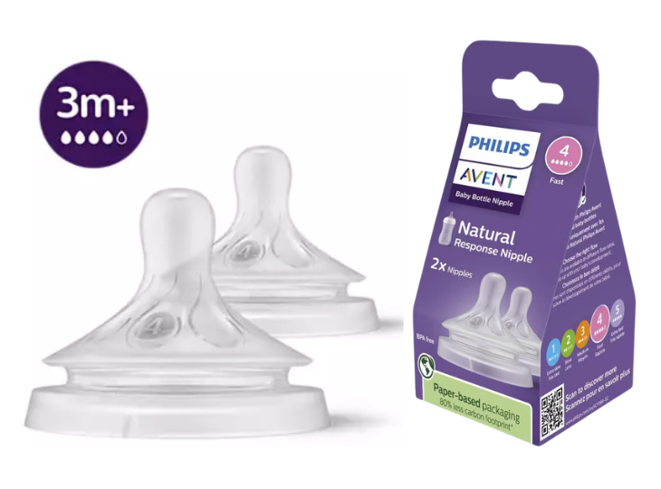 Tetina Natural Reponse Fluido 4 - 3 m +