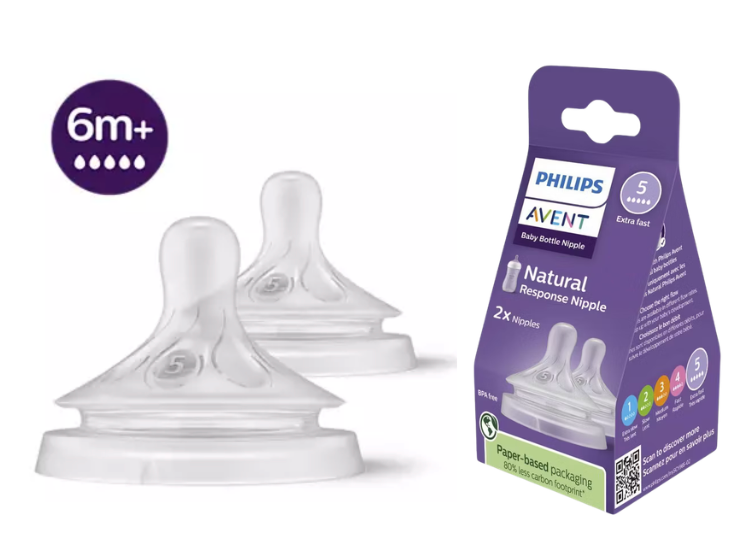 Tetina Natural Reponse Fluido 5 - 6 m +