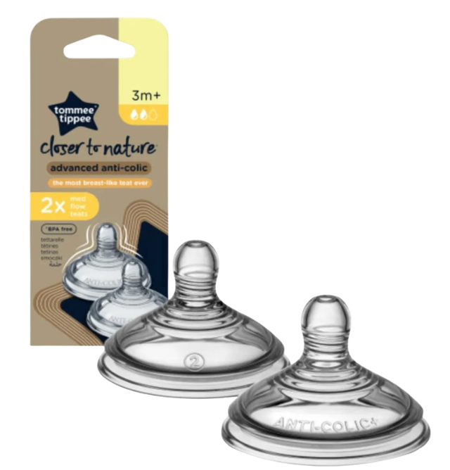 Tetina Tomme Tippee Natural Star, fluido rapido 3 m+