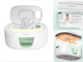 Momcozy - Calentador de toallitas para bebé,  diseño innovador de resorte, dispensador de gran capacidad, calentamiento rápido y uniforme, 4 modos de control de temperatura, con luz nocturna