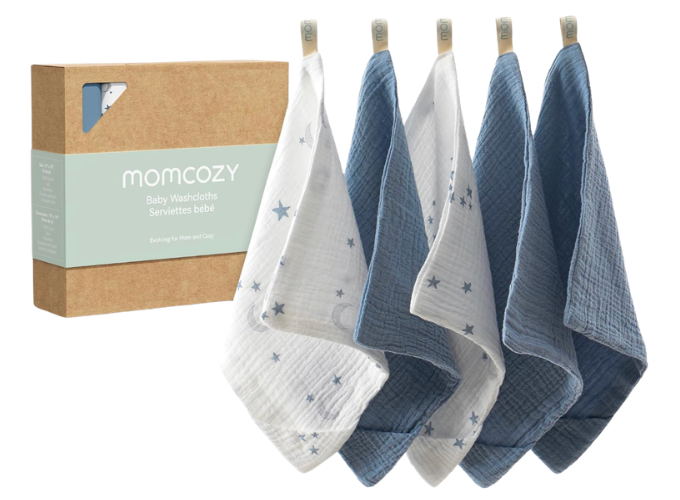 Momcozy Toallas suaves y absorbentes para bebé.