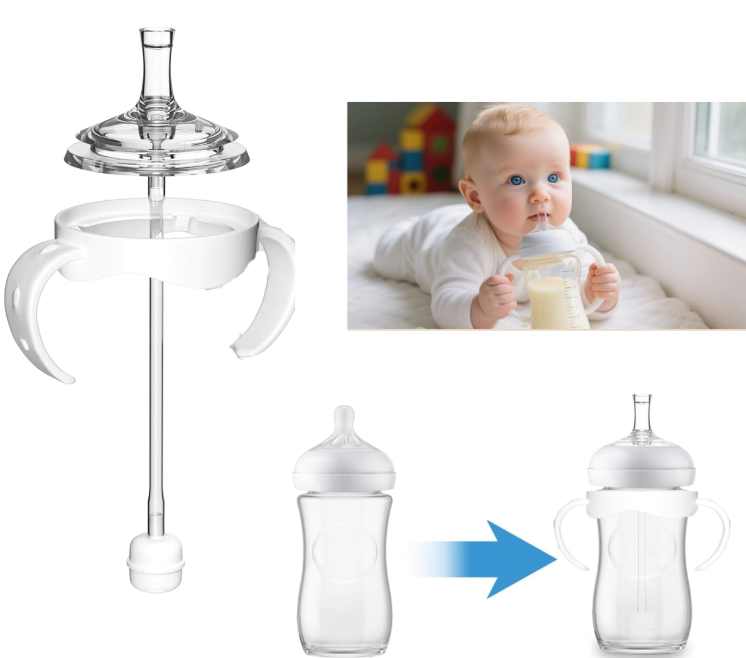 Kit de conversión suave de vaso con pajita para biberón natural Philips Avent, kit de transición para niños pequeños con boquilla superior de pajilla