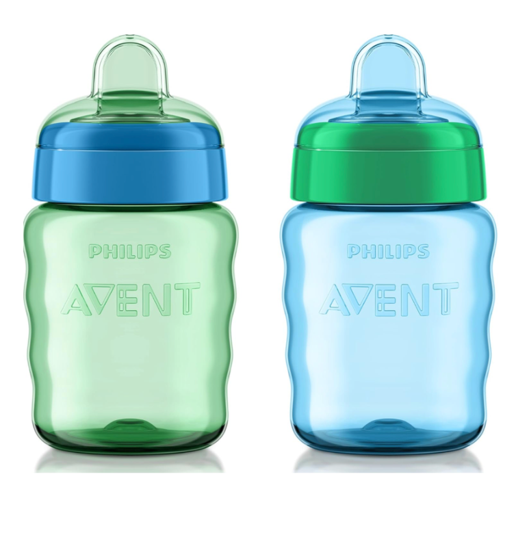 Philips Avent, Duo de vasos entrenadores de 9 onz, diseño a prueba de fugas.