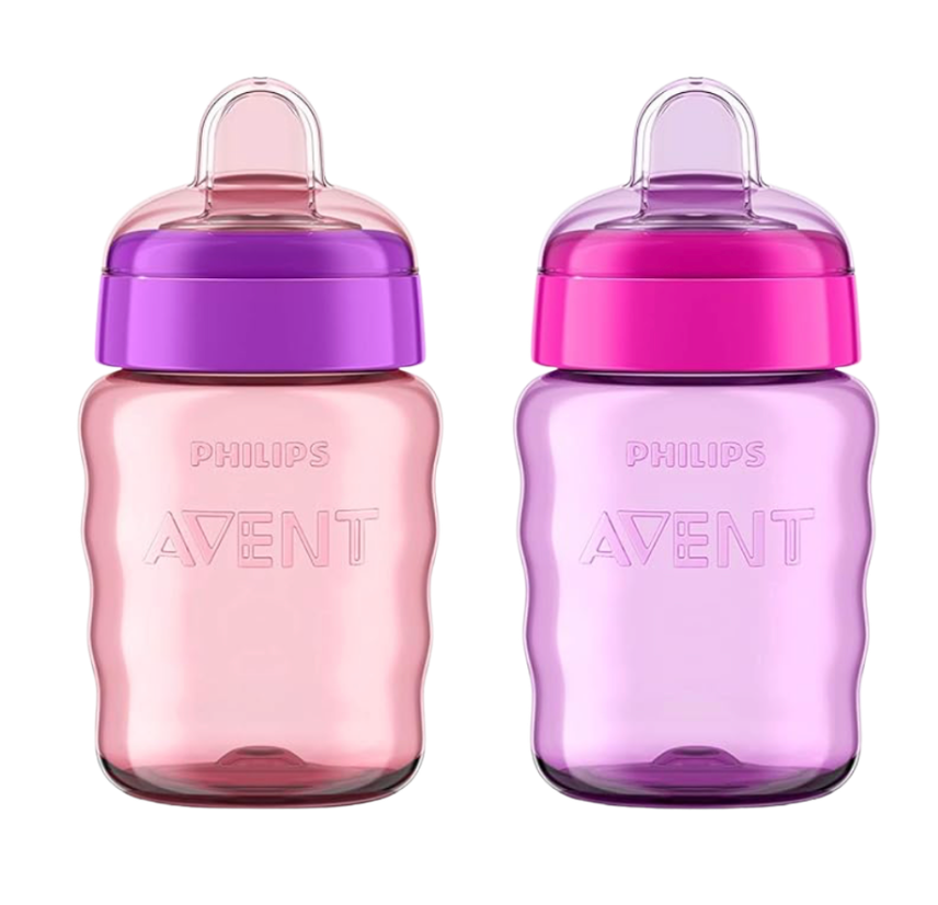 Philips Avent, Duo de vasos entrenadores de 9 onz, diseño a prueba de fugas.