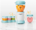 NutriBullet NBY-50100 Sistema completo de fabricación de alimentos para bebés, 32 onzas, blanco, azul, transparente